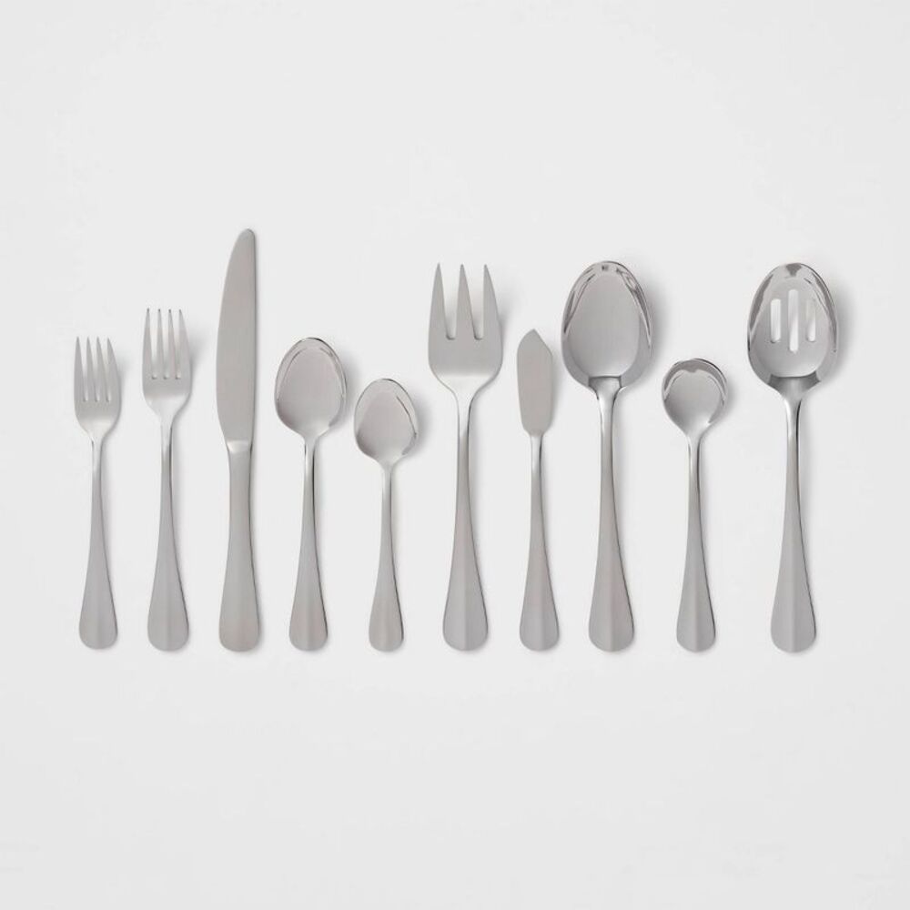 65pc Sussex Stainless Steel Flatware Set for 12 - Silverware